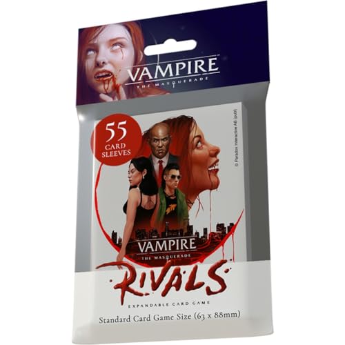 Renegade Game Studios Vampire: The Masquerade – Rivals Expandable Card Game | Library Deck Sleeves (55) | Deck Construction | World of Darkness English von Renegade Game Studios