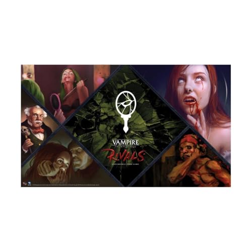 Renegade Game Studios Vampire: The Masquerade – Rivals Expandable Card Game | Malkavian Clan Playmat | Deck Construction | World of Darkness English von Renegade Game Studios