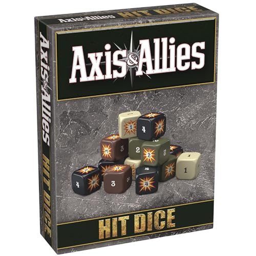 Renegade Game Studios Axis & Allies: Hit Dice - 72 Dice in 4 Styles, 16mm, Military Style Duffel Carry Bag, Strategy Board Game Accessory & Upgrade von Renegade Game Studios