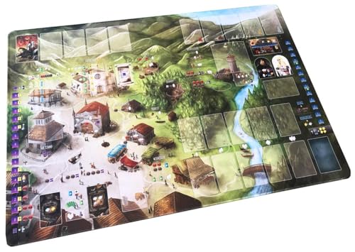 Architects of The West Kingdom Playmat – Premium Neoprene Mat with Stitched Edges, Compatible with Base Game & Expansions, Printing, Non-Slip Backing von Renegade Game Studios