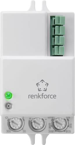 Renkforce 1530623 Decke, Wand HF-Bewegungsmelder 360° Relais Weiß von Renkforce