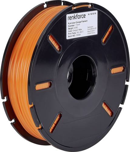 Renkforce RF-4511214 Filament PLA 1.75mm 500g Orange, Gelb 1St. von Renkforce