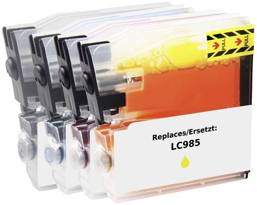 Renkforce Druckerpatrone ersetzt Brother LC-985BK, LC-985C, LC-985M, LC-985Y Kompatibel Kombi-Pack S von Renkforce
