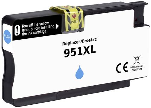 Renkforce Druckerpatrone ersetzt HP 951XL, CN046AE Kompatibel Cyan RF-5718848 von Renkforce