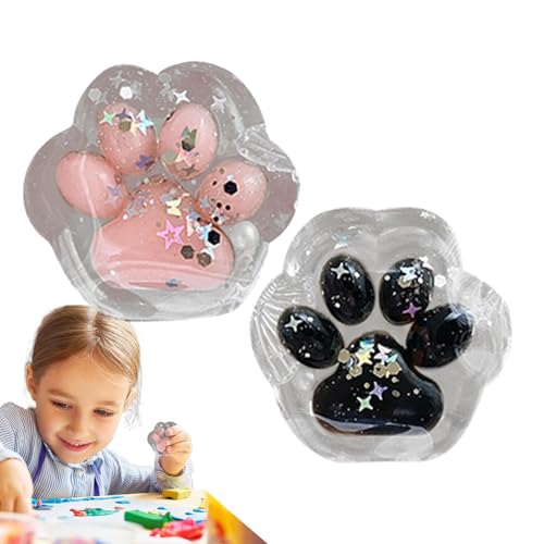 2 Stück Katzenpfoten Quetschspielzeug, Cat Paw Squishy Mit Bällen Süsses Tier Zappelspielzeug, Kitty Fidget Sensorisches Spielzeug Zum Stressabbau, Katzenpfoten Quetschspielzeug Für Kinder, Erwachsene 2 Stück Katzenpfoten Quetschspielzeug, Cat Paw Squishy Mit Bällen Süsses Tier Zappelspielzeug, Kitty Fidget Sensorisches Spielzeug Zum Stressabbau, Katzenpfoten Quetschspielzeug Für Kinder, Erwachsene von Renopfect