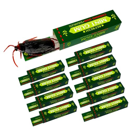 Renopfect Gummi Shock Scherzo - 10 Stück künstliche Kakerlaken, lustige Witze gruselig realistisch für Halloween 1. April Weihnachten Geburtstag Büro Renopfect Gummi Shock Scherzo - 10 Stück künstliche Kakerlaken, lustige Witze gruselig realistisch für Halloween 1. April Weihnachten Geburtstag Büro von Renopfect