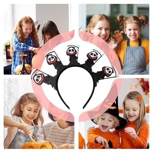 Renopfect Halloween Haarreif,-Skelett Kopfschmuck - Glitzer Haarband Für Party Kindergeburtstag Hochzeit Renaissance Fest Kostüm Verkleidung Fotoprops Renopfect Halloween Haarreif,-Skelett Kopfschmuck - Glitzer Haarband Für Party Kindergeburtstag Hochzeit Renaissance Fest Kostüm Verkleidung Fotoprops von Renopfect