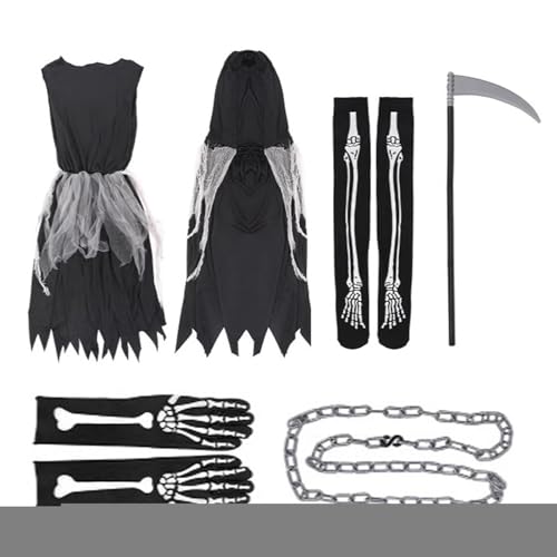 Renopfect Kinderkostüme Für Halloween | Halloween Grusel-Cosplay Kostümset | Gruselige Verkleidungsaccessoires für Rollenspiel als Vampir Zombie Karneval Maske von Renopfect