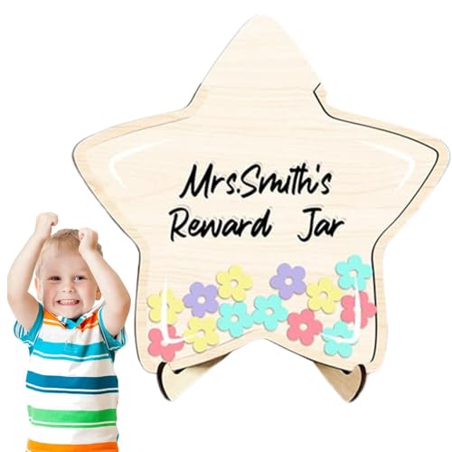 Renopfect Star Jar-Belohnungssystem, Klassenbelohnungsglas - Attraktives Verhaltensdiagramm aus - Robustes -Belohnungsglas für motivierendes Verantwortungsmanagement-Tool für Kinder von Renopfect