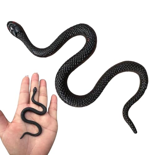 Renywosi Gefälschter Schlangenstreich, realistisches Schlangenspielzeug,Fake Rubber Black Snake Streich | Lustige Regenwaldschlangen, Halloween-Streich-Requisiten für Kinder und Erwachsene, Renywosi Gefälschter Schlangenstreich, realistisches Schlangenspielzeug,Fake Rubber Black Snake Streich | Lustige Regenwaldschlangen, Halloween-Streich-Requisiten für Kinder und Erwachsene, von Renywosi