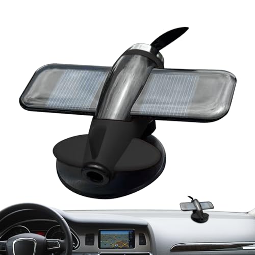 Solarbetriebenes Flugzeugmodell, Solar-Dreh-Hubschrauber Modell Deko, Sonnengesteuerte Dashboard Figur Für Schreibtisch & Innenbereich von Renywosi