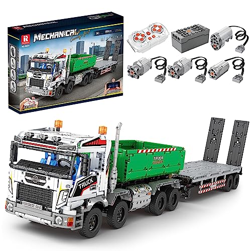 Reobrix 22021 Hebehaken-LKW Klemmbausteine, 2950 Teile großer MOC-Hubwagen-Modellbausatz Bausteine Bausatz mit 4 Motoren,Baufahrzeug Spielzeug Geschenke für Erwachsene Reobrix 22021 Hebehaken-LKW Klemmbausteine, 2950 Teile großer MOC-Hubwagen-Modellbausatz Bausteine Bausatz mit 4 Motoren,Baufahrzeug Spielzeug Geschenke für Erwachsene von Reobrix