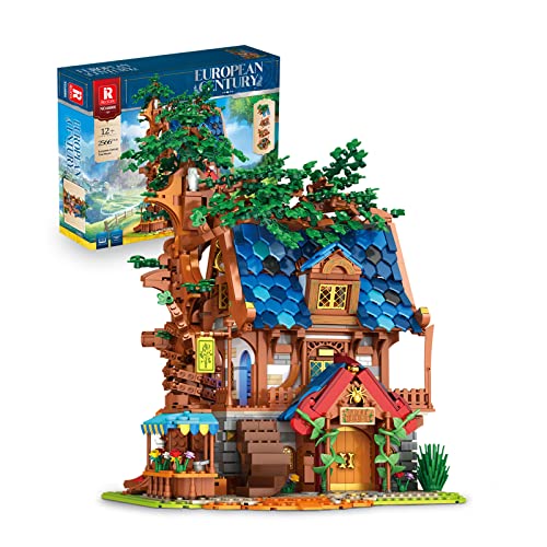 Reobrix 66008 Baumhaus Bausteine, Mittelalterliche Stadt Klemmbausteine mit Lichtern, Lernspielzeug/Kreative Geschenke für Jugendliche und Erwachsene, 2566 Teile MOC Bausteineset Reobrix 66008 Baumhaus Bausteine, Mittelalterliche Stadt Klemmbausteine mit Lichtern, Lernspielzeug/Kreative Geschenke für Jugendliche und Erwachsene, 2566 Teile MOC Bausteineset von Reobrix