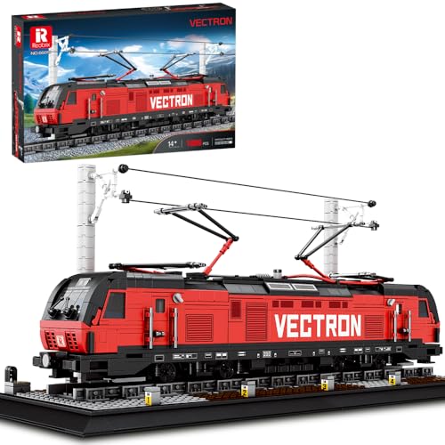 Reobrix 66019 Train Klemmbausteine Technik, MOC Urban Technology Elektro-Personenzug-Baustein-Set, 1889 Teile, tolles Zug Spielzeug-Geschenk für Erwachsene und Jugendliche von Reobrix