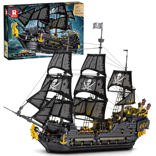 Reobrix 66036 Piratenschiff Bausteinboot Spielzeug, 4910 Teile Groß Black Pearl Boot Schiff Bauspielzeugsets Mit light, MOC Segelschiff Modellbausatz Klemmbausteine, für Erwachsene und Jugendliche Reobrix 66036 Piratenschiff Bausteinboot Spielzeug, 4910 Teile Groß Black Pearl Boot Schiff Bauspielzeugsets Mit light, MOC Segelschiff Modellbausatz Klemmbausteine, für Erwachsene und Jugendliche von Reobrix