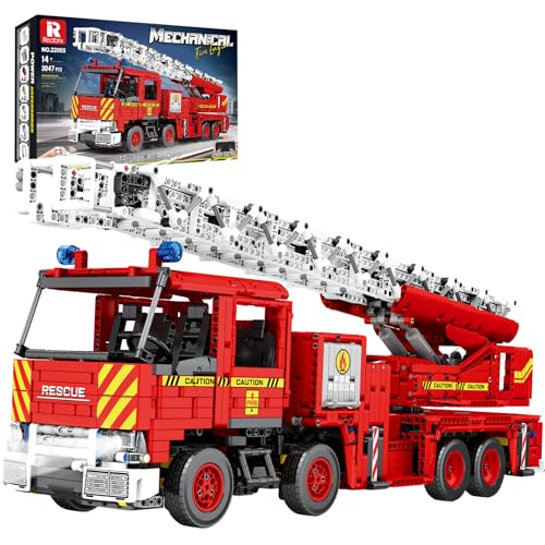 Reobrix Feuerwehrauto-Baustein-Set, APP-Fernbedienung 22005, Einsatzfahrzeug-Bauspielzeug für Kinder, großes Feuerwehrauto-Modellauto-Spielzeug für Erwachsene Reobrix Feuerwehrauto-Baustein-Set, APP-Fernbedienung 22005, Einsatzfahrzeug-Bauspielzeug für Kinder, großes Feuerwehrauto-Modellauto-Spielzeug für Erwachsene von Reobrix