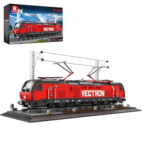 Reobrix Eisenbahn-Baustein-Set (1757 Teile) – MOC-Vectron-Elektro-Truck 66019, Modell für Erwachsene & Kinder, Deko. von Reobrix