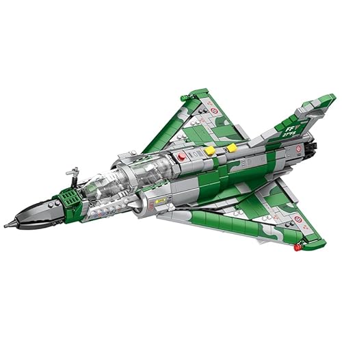 Reobrix Mirage 2000 Kampfflugzeug Bausteine Set für Erwachsene 33044 von Reobrix