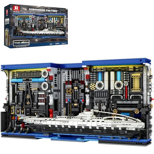 Reobrix U-Boot Factory U-Boot 66038 - Erwachsene U-Boot Modell Bausteine U-Boot Factory Buchstütze Design Beleuchtetes Bauset Spielzeuggeschenk für Jungen, Männer und Militärfans Reobrix U-Boot Factory U-Boot 66038 - Erwachsene U-Boot Modell Bausteine U-Boot Factory Buchstütze Design Beleuchtetes Bauset Spielzeuggeschenk für Jungen, Männer und Militärfans von Reobrix