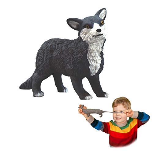 Rep Pals - Wolf, Dehnbares Spielzeug von Deluxebase. Super Dehnbare Tierrepliken, die Sich echt anfühlen, ideal für Kinder von Rep Pals