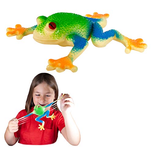 Rep Pals - rotäugiger Laubfrosch, Dehnbares Spielzeug von Deluxebase. Super Dehnbare Tierrepliken, die Sich echt anfühlen, ideal für Kinder von Rep Pals