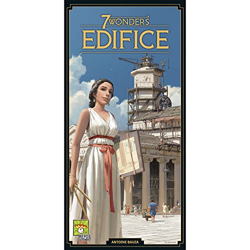 Repos 7 Wonders 2nd Edition: Edifice-Erweiterung, Brettspiel, ab 10 Jahren, 3–7 Spieler, 30 Minuten Spieldauer von Repos Production