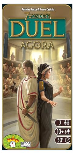 Repos Production, 7 Wonders Duel: Agora Expansion, Board Game, Ages 10+, 2 Players, 30 Minutes Playing Time von Repos Production
