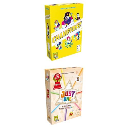 Repos Production Party Bundle, Champions!, 3-8 Spieler, Ab 10+ Jahren, 30 Minuten + Just One, Spiel des Jahres 2019, 3-7 Spieler, Ab 8+ Jahren, 20+ Minuten, Deutsch Repos Production Party Bundle, Champions!, 3-8 Spieler, Ab 10+ Jahren, 30 Minuten + Just One, Spiel des Jahres 2019, 3-7 Spieler, Ab 8+ Jahren, 20+ Minuten, Deutsch von Repos Production