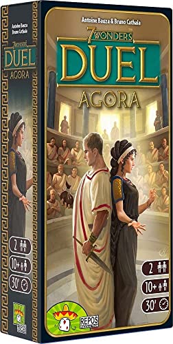 Repos Production | 7 Wonders Duel – Agora | Erweiterung | Kennerspiel | Strategiespiel | 2 Spieler | Ab 10+ Jahren | 30+ Minuten | Deutsch von Repos Production