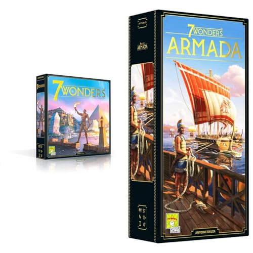 Repos Production - UNBOX NOW, 7 Wonders, Grundspiel, Strategiespiel, 3-7 Spieler, Ab 10+ Jahren, 30+ Minuten, Deutsch + 7 Wonders – Armada, Erweiterung, Kennerspiel, Strategiespiel, Deutsch Repos Production - UNBOX NOW, 7 Wonders, Grundspiel, Strategiespiel, 3-7 Spieler, Ab 10+ Jahren, 30+ Minuten, Deutsch + 7 Wonders – Armada, Erweiterung, Kennerspiel, Strategiespiel, Deutsch von Repos Production