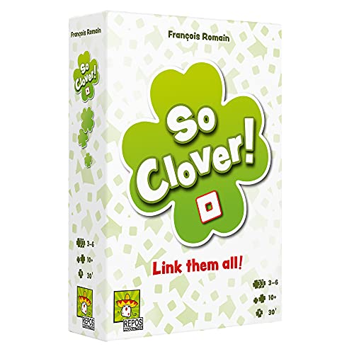 Repos , So Clover!, Board Game, 3-6 Players, Ages 10+, 30 Minute Playing Time von Repos Production