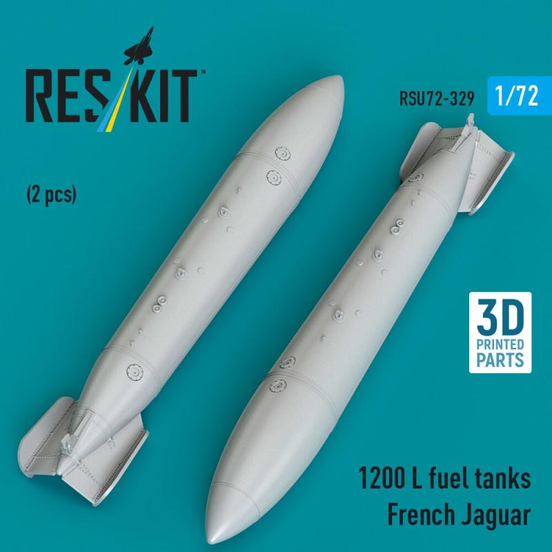 1200 L fuel tanks French Jaguar (2 pcs) (3D Printed) von ResKit Models