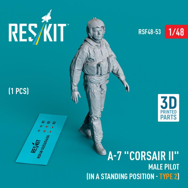 A-7 Corsair II - Male pilot (in a standing position - type 2) (1 pcs) (3D Printed) von ResKit Models