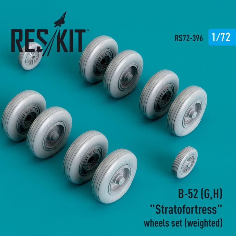 B-52 (G,H) Stratofortress wheels set (weighted) (Resin & 3D Printed) von ResKit Models