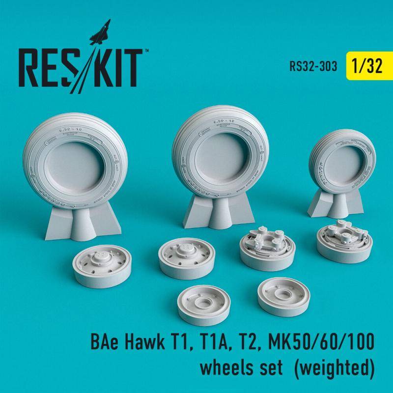 BAe Hawk T1, T1A, T2, MK50/60/100 - Wheels set (weighted) von ResKit Models