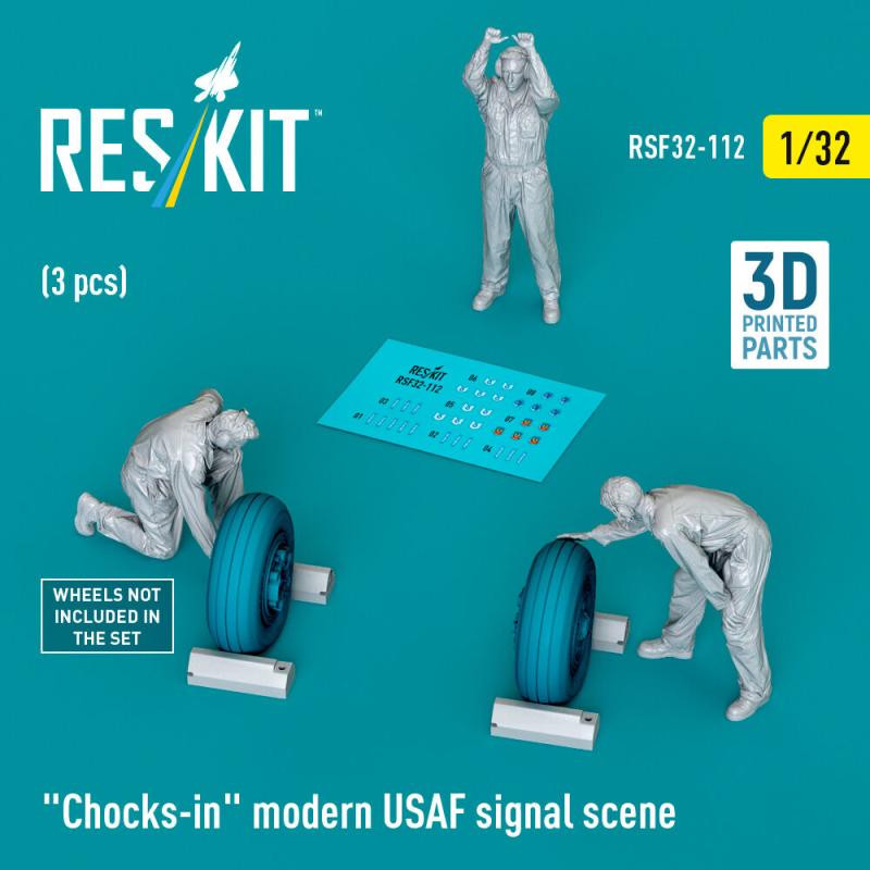 Chocks-in modern USAF signal scene (3 pcs) (3D Printed) von ResKit Models