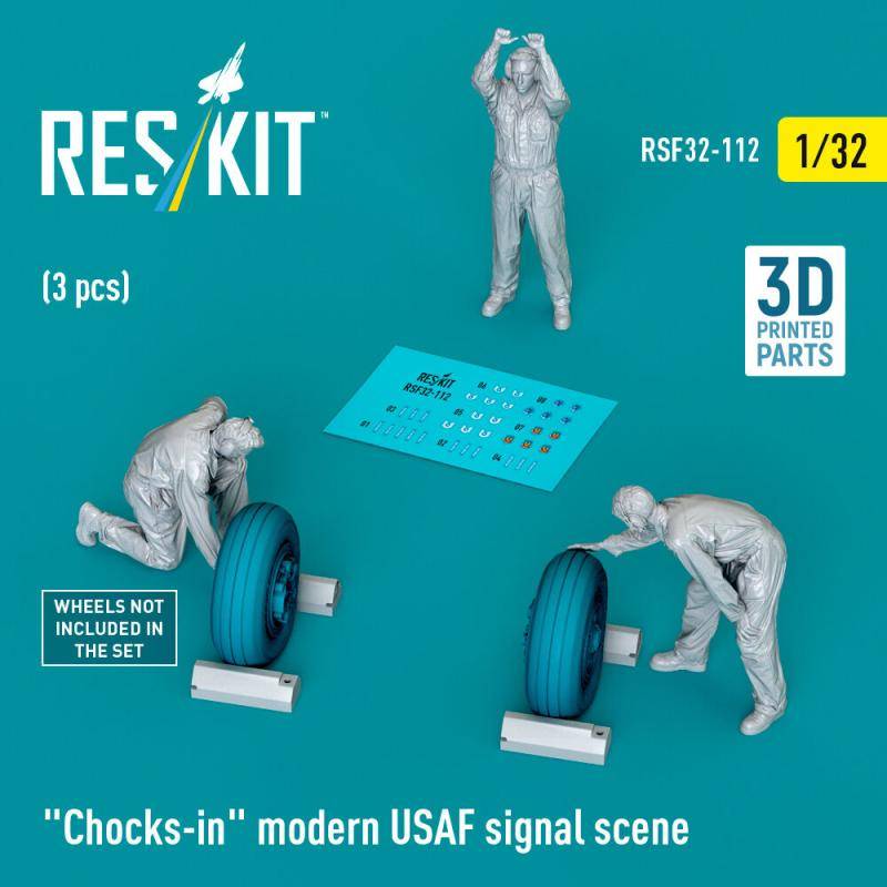 Chocks-in modern USAF signal scene (3 pcs) (3D Printed) von ResKit Models