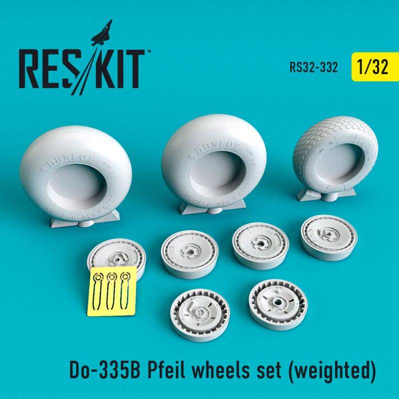 Do-335? Pfeil wheels set (weighted) von ResKit Models