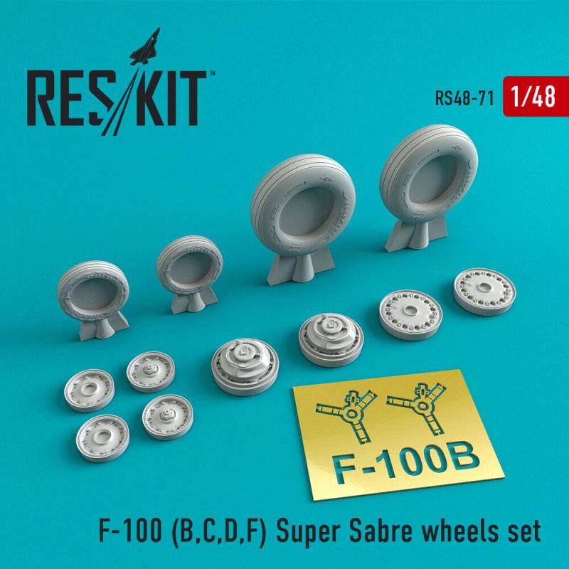 F-100 (B,C,D,F) Super Sabre - Wheels set von ResKit Models