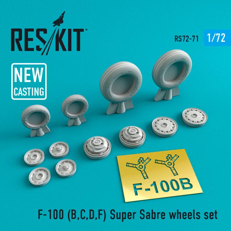 F-100 (B,C,D,F) Super Sabre - Wheels set von ResKit Models