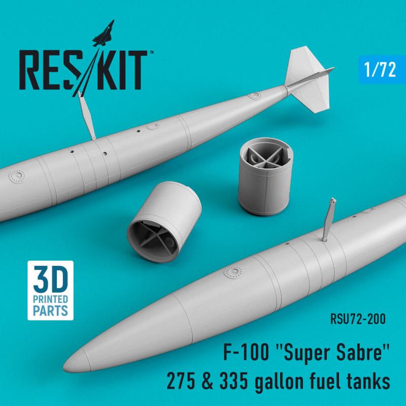F-100 Super Sabre 275 & 335 gallon fuel tanks von ResKit Models