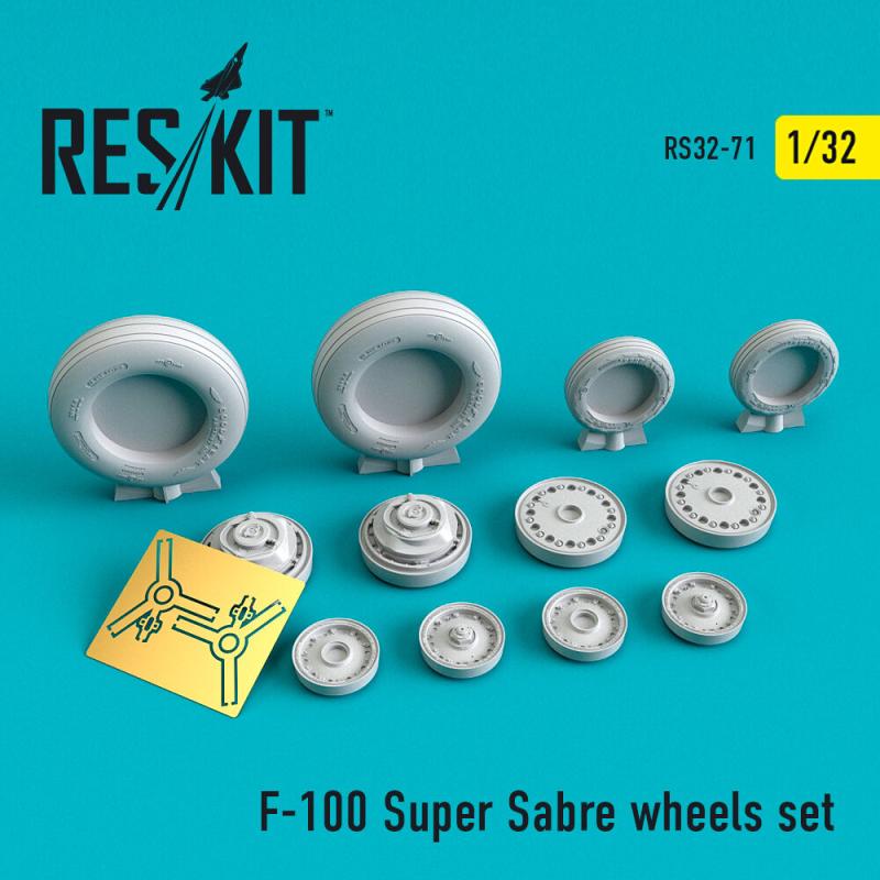 F-100 Super Sabre - Wheels set von ResKit Models