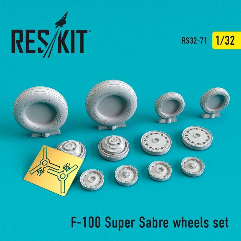 F-100 Super Sabre - Wheels set von ResKit Models