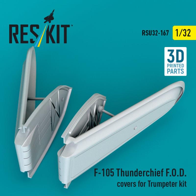 F-105 Thunderchief F.O.D. covers for Trumpeter kit (3D Printed) von ResKit Models