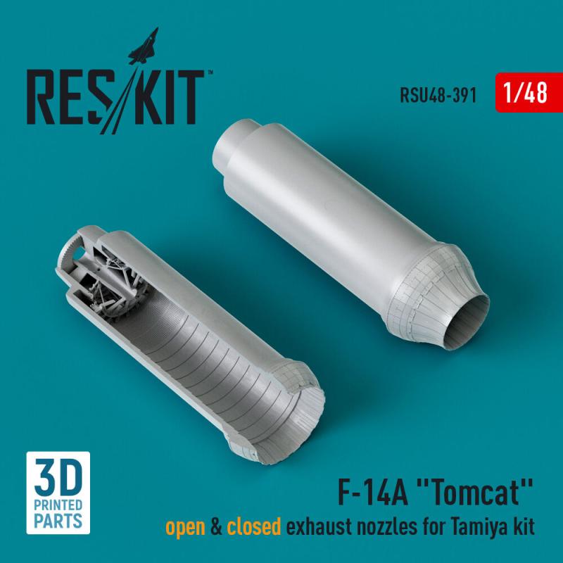 F-14A Tomcat open & closed exhaust nozzles for Tamiya kit (3D Printed) von ResKit Models