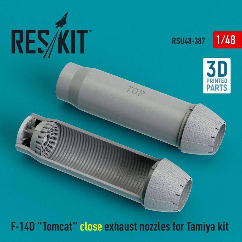 F-14D Tomcat close exhaust nozzles for Tamiya kit (3D Printed) von ResKit Models