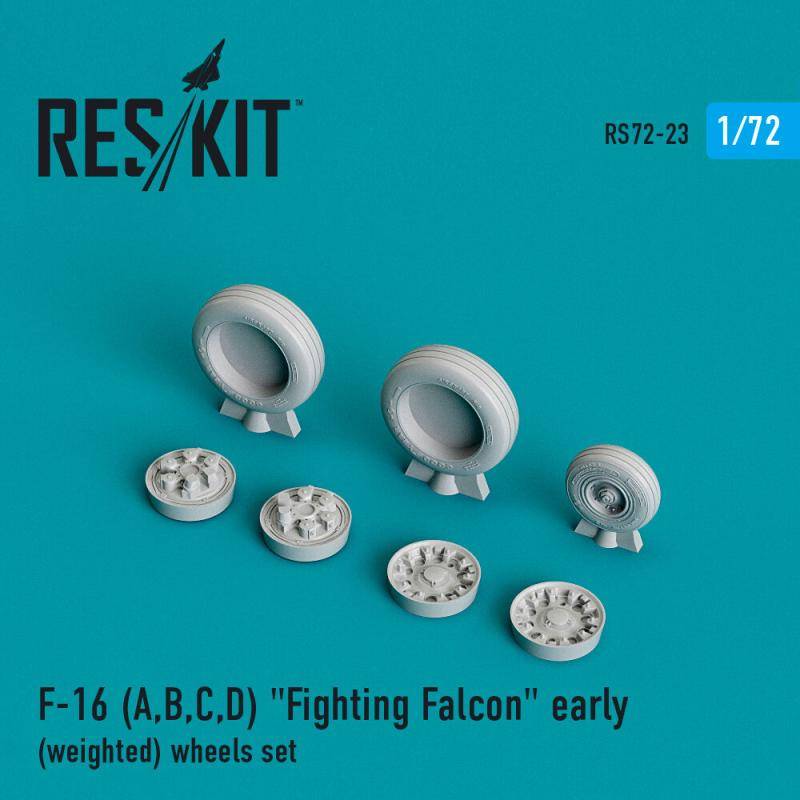 F-16 (A,B,C,D) Fighting Falcon early (weighted) wheels set von ResKit Models
