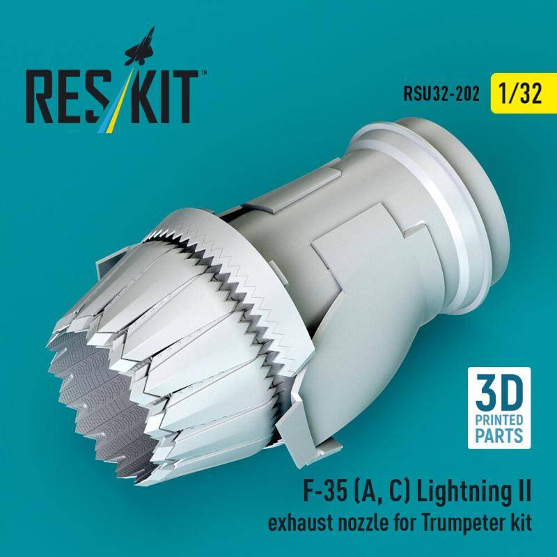 F-35 (A, ?) Lightning II exhaust nozzle for Trumpeter kit (3D Printed) von ResKit Models