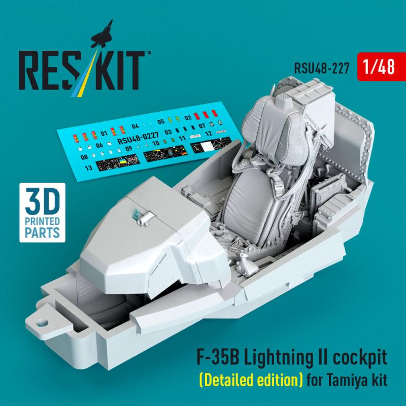 F-35B Lightning II - Cockpit (Detailed edition) (3D Printed) [Tamiya] von ResKit Models