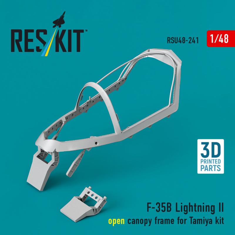 F-35B Lightning II - Open canopy frame (3D Printed) [Tamiya] von ResKit Models